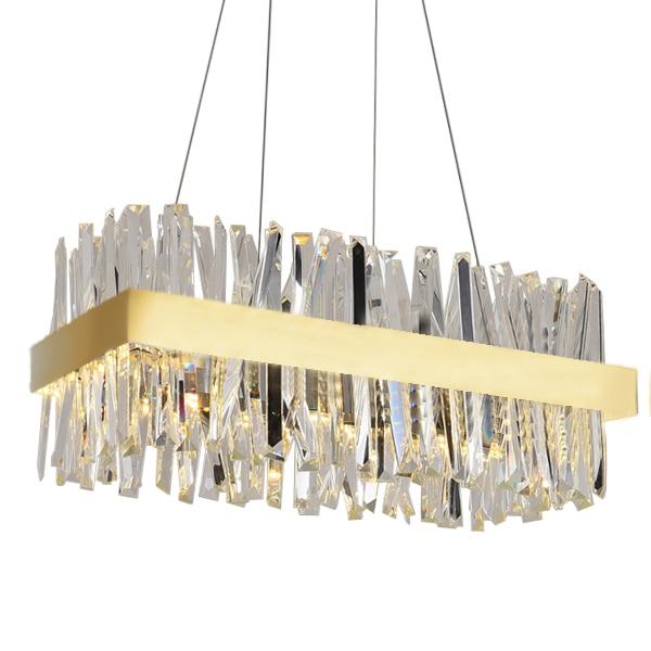 Arseni Crystal Rectangular Chandelier 43.3" - Image 3