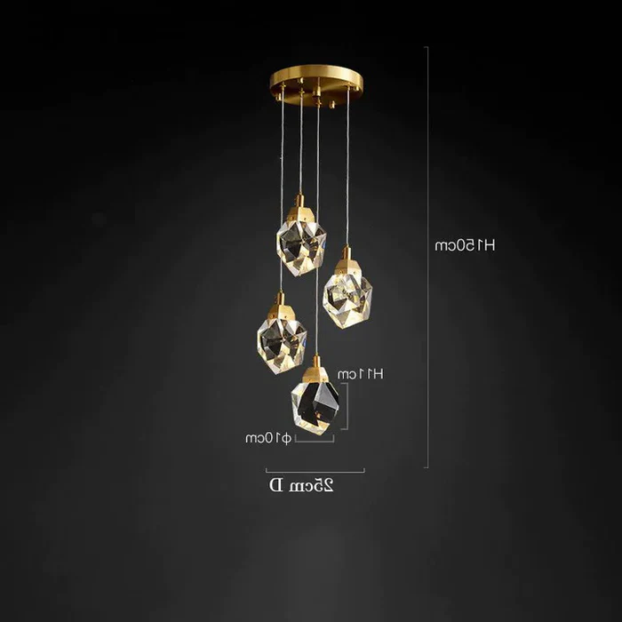 Cassian Postmodern Crystal Multi-Lights Pendant Chandelier - Image 6
