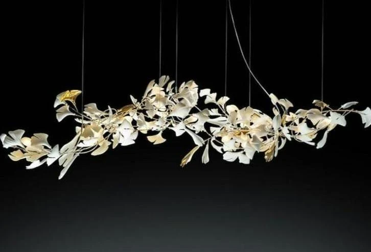 Fleur-de-lis Ceramic Branch Chandelier - Image 5
