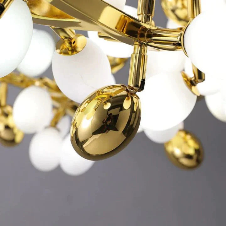 Luxury Escamoles Modern Linear Grape Chandelier - Image 3
