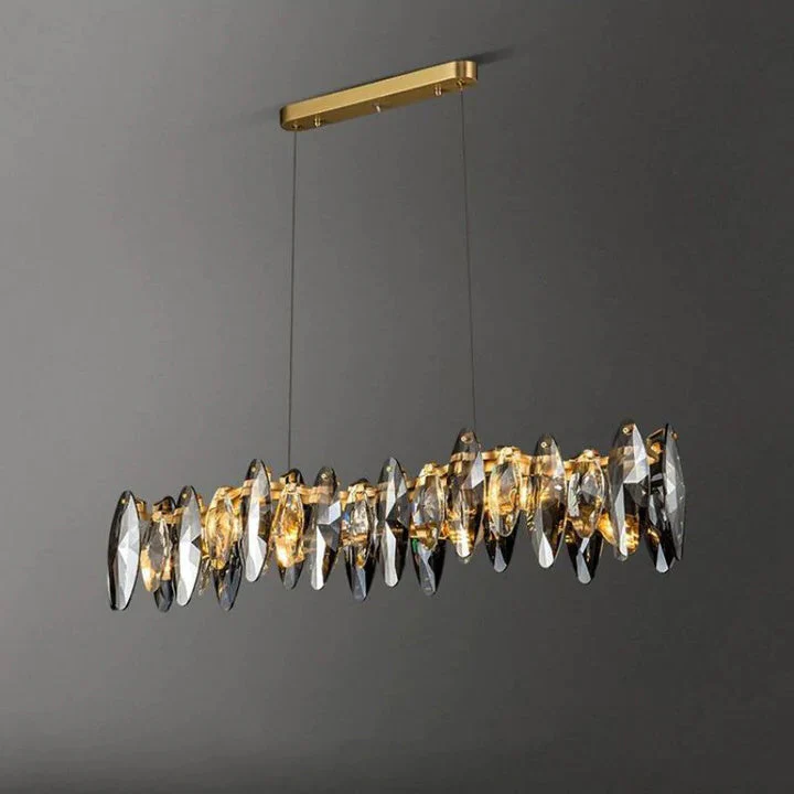 Serene Crystal Linear Chandelier L35" - Image 4