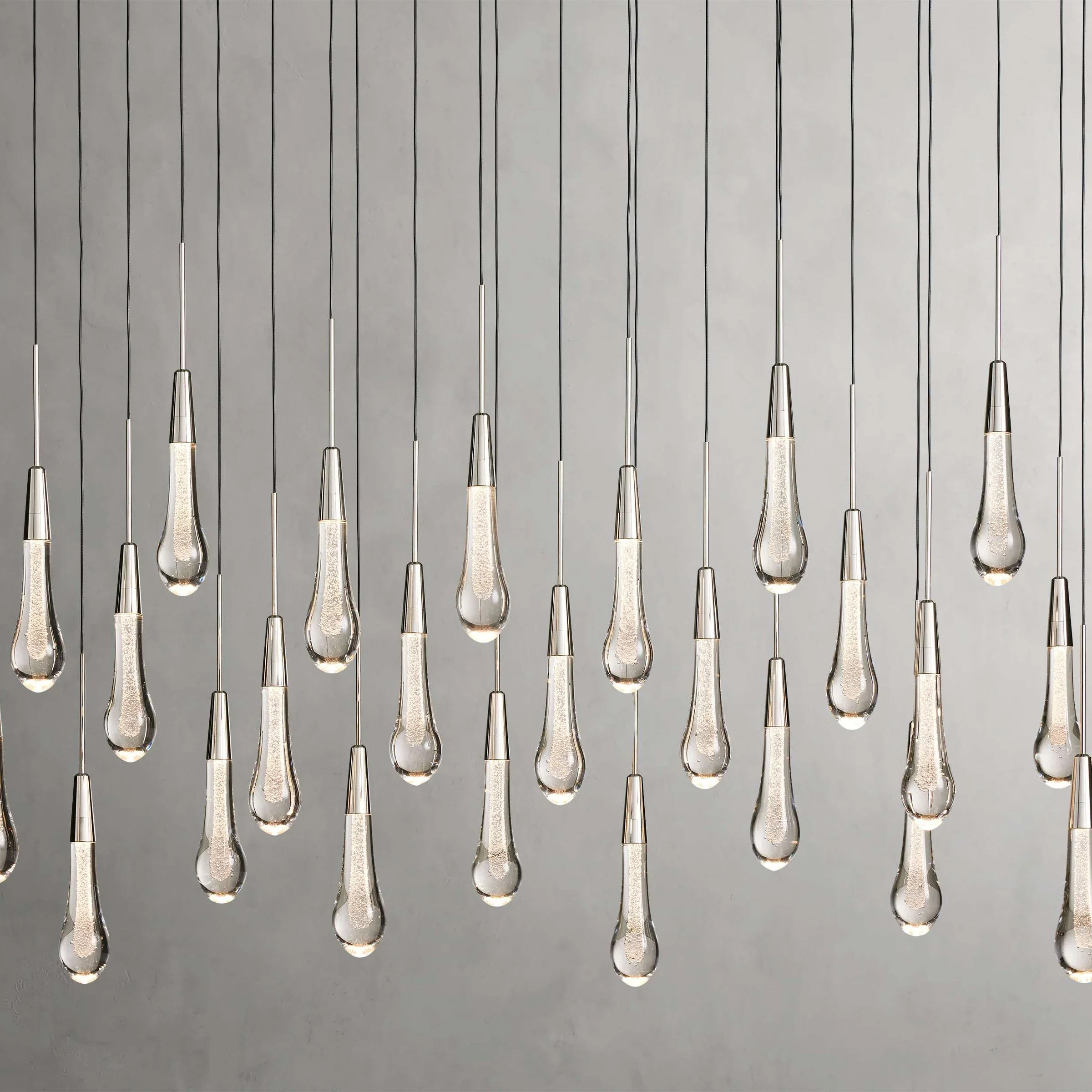 Soltaire Glass Linear Chandelier Lighting 37'' 50'' 70'' 87"W 120"W - Image 33